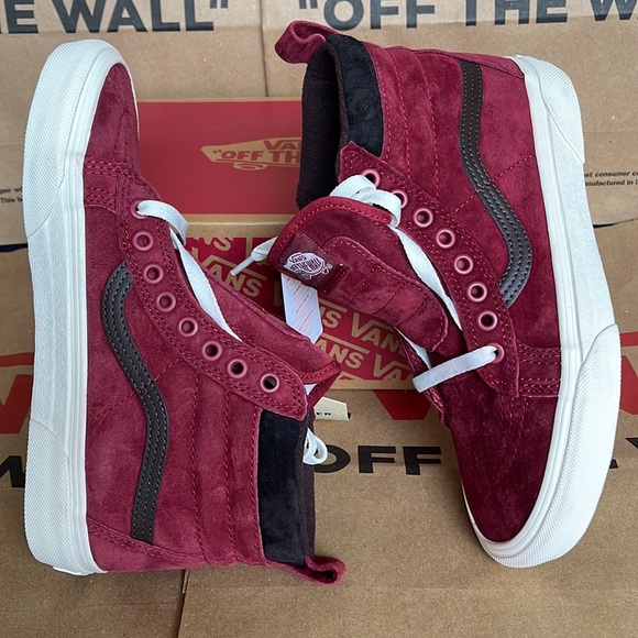 Vans Sk8-Hi MTE Blng Red/Chocolatetrt sneakers WMNS - Picture 11 of 16
